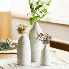 フラワーベース doily Lサイズ 波佐見焼 日本製 北欧 花瓶 大きめのサムネイル