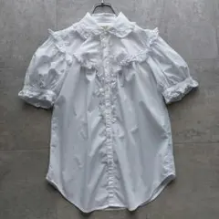 美品 ラルフローレン QRタグ 半袖フリルシャツ M相当のサムネイル