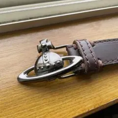 ヴィヴィアンウエストウッド レザーベルト オーブバックル ダークブラウン