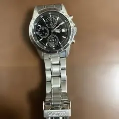 SEIKO クロノグラフ ブラック 100m防水 - メルカリ