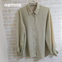 ハ*ン様 nemne シアー ギンガムチェック シャツのサムネイル