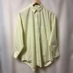 【訳あり】AMERICAN HOLIC シャツ 長袖 イエロー 蛍光 Fサイズのサムネイル
