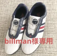 adidas ゴルフシューズ 女性用 ホワイト/ネイビー/レッド BOA付き