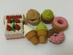 スイーツデザイン消しゴム8個セット