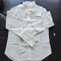 【美品】UNIQLO×INES フリルブラウス　Sサイズ