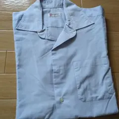 Yシャツ　半袖Yシャツ　メンズ　ビジネスシャツ　S　水色