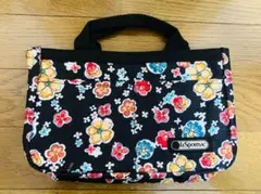 美品　LeSportsac　レスポートサック　バッグインバッグ／ポーチ　黒