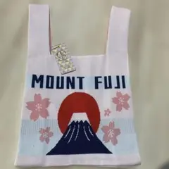 D-KELLY ニットバッグ 富士山 桜柄