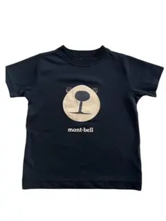 mont-bell クマ顔 Tシャツ 黒