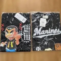 新品ロッテマリーンズ ポケモン コラボTシャツ ブラック黒 Mロゴ刺繍