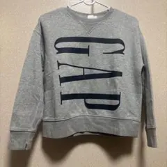 ギャップ GAP スウェット トレーナー グレー 長袖 メンズ ロゴ入り　M