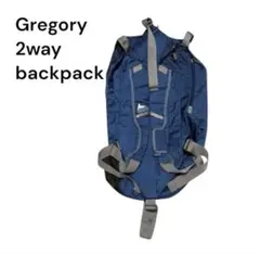 Gregory 2way バックパック ネイビー　旅行　バックパッカーのサムネイル