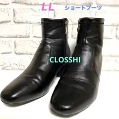 しまむら　CLOSSHI ショートブーツ　黒　 L Lサイズ