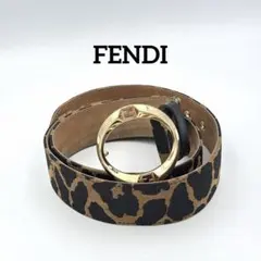 【美品】FENDI フェンディ レオパッド ベルト 95/38のサムネイル