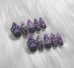 【現品】 紫 黒 グラデーション
