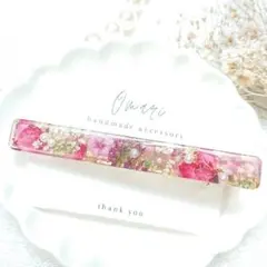 1907＊ハンドメイド♡押し花のヘアクリップ