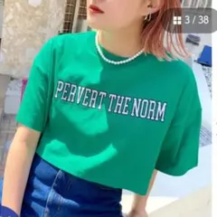 新品　WHO'S WHO gallery ショート丈Tシャツ/Fのサムネイル