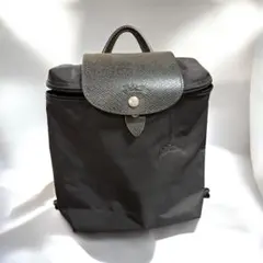 ロンシャン ル・プリアージュ リュック 黒｜ワンシーズン使用・角スレあり