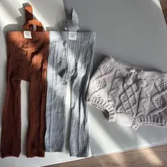 サスペンダーレギンス　カボチャパンツ　3点セット