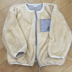 1、2回着用 MONOSO 軽めアウター 130cm 淡いオレンジベージュ色