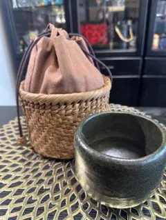 本場筑前博多織 名古屋帯 献上 カフェオレベージュ×栗茶 焦茶 正絹