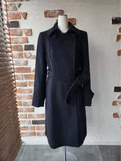 美品！着画有 TOGA PULLA トーガ ロングコート ネイビー ウールコート 