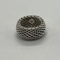 T04/114 TIFFANY&Co ティファニー 925 メッシュ リング指輪 - メルカリ