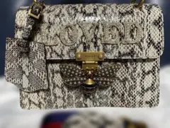 0016□ 日本限定 新品同様 GUCCI クイーンマーガレット ハンドバッグ 