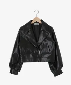 マジェスティックレゴンLadyショートライダースジャケット黒Mのサムネイル