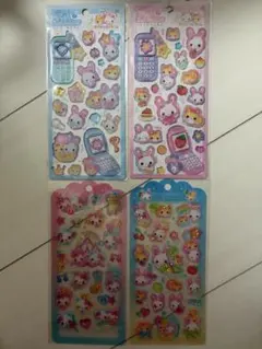 平成はっぴーフォン、ドロップジェリーシール　4枚セット