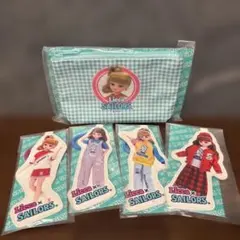 リカちゃんくじ セーラーズ ダイカットキーチェーン ポーチ 5点セット