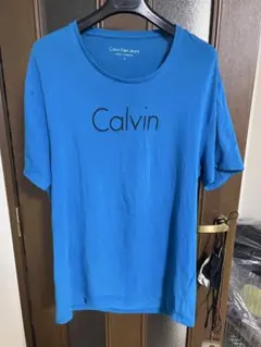 Calvin Klein Jeans ロゴ Tシャツ 青