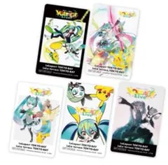 ポケモン 初音ミク ポケミクライブ ららぽーと 特典 クリアカード 全5種