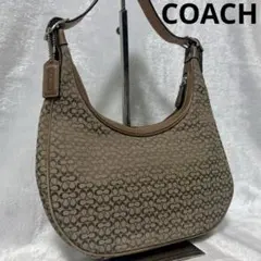 希少　COACH コーチ　ワンショルダー ハーフムーン シグネチャー