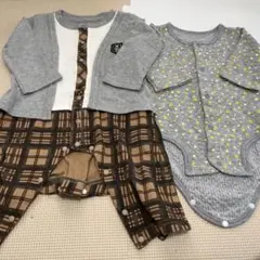 ベルメゾン ロンパース・カバーオールセット