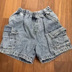 デニムカーゴハーフパンツ 90サイズ