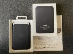 アップル純正品　iPhone FineWoven Wallet ブラック