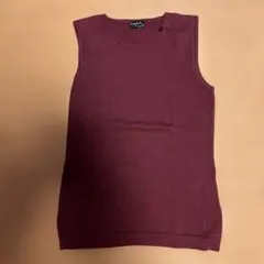 ノースリーブ ニット ボルドーのサムネイル