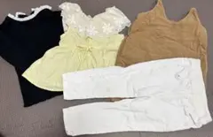 90女の子 まとめ売り サイズ 4点保育園着 着替えプティマイン ブランシェス