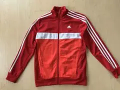 adidas 赤 ジャージ フルジップ J160