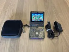 ゲームボーイアドバンスSP IPS液晶カスタム 専用ポーチ付き クリアブラック