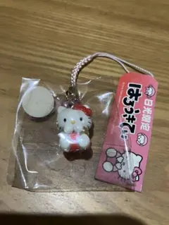 希少 ハローキティ 根付け ストラップ 十二支 酉 水入り丸玉 根付け