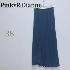 ピンキー＆ダイアン マキシスカート ロング フレア 深め スリット 黒 38のサムネイル