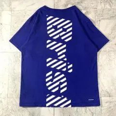 FCRB エンブレム Tシャツ L ポケット バックプリント ブルー