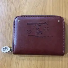スヌーピー コインケース ダークブラウン しまむら