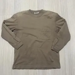 UNIQLO U ユニクロユー クルーネックTシャツ 長袖 36ブラウン