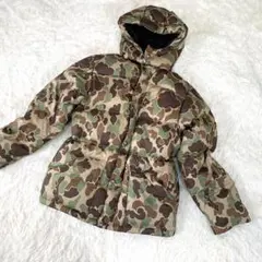 ポロラルフローレン　ダウンジャケット　迷彩カモフラ　フード取り外し可　M相当