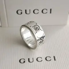 新品】GUCCI ゴーストリング シルバーリング 19号 - メルカリ