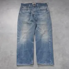 リーバイス501 Levis W34 ブルーデニム 青 古着 ヒゲ 18896