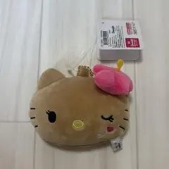 ハローキティ 日焼けキティ ぬいぐるみマスコットミラー